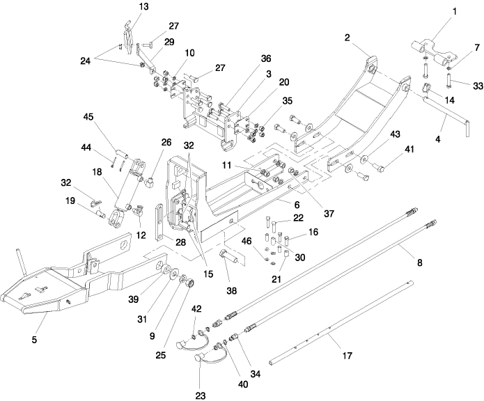 102 QUCIKHITCH  AND SUBFRAME W/ SUPERSTEER FWD AXLE 715451086