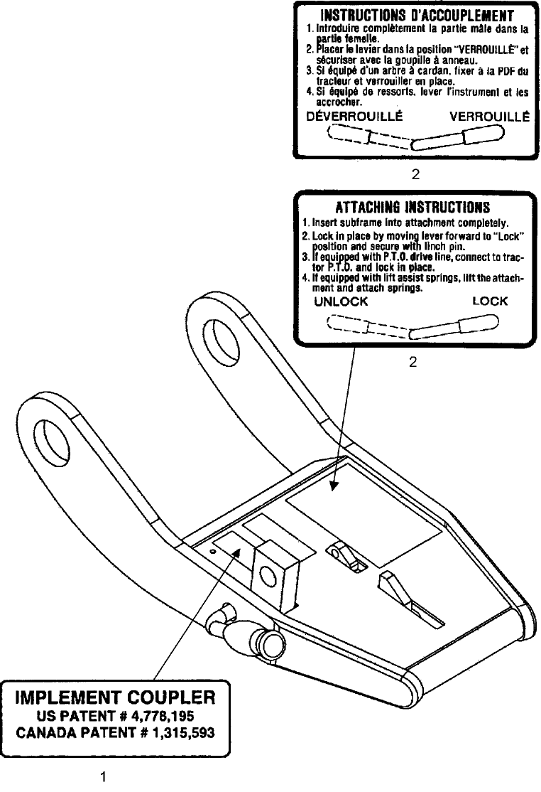 103.02 QUICK HITCH DECALS - ENGLISH - 715451056