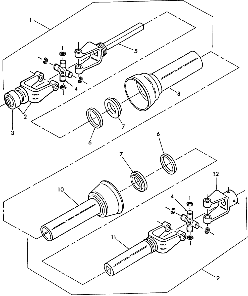 027 FRONT DRIVELINE - 9616212 FOR 1720 & 1920