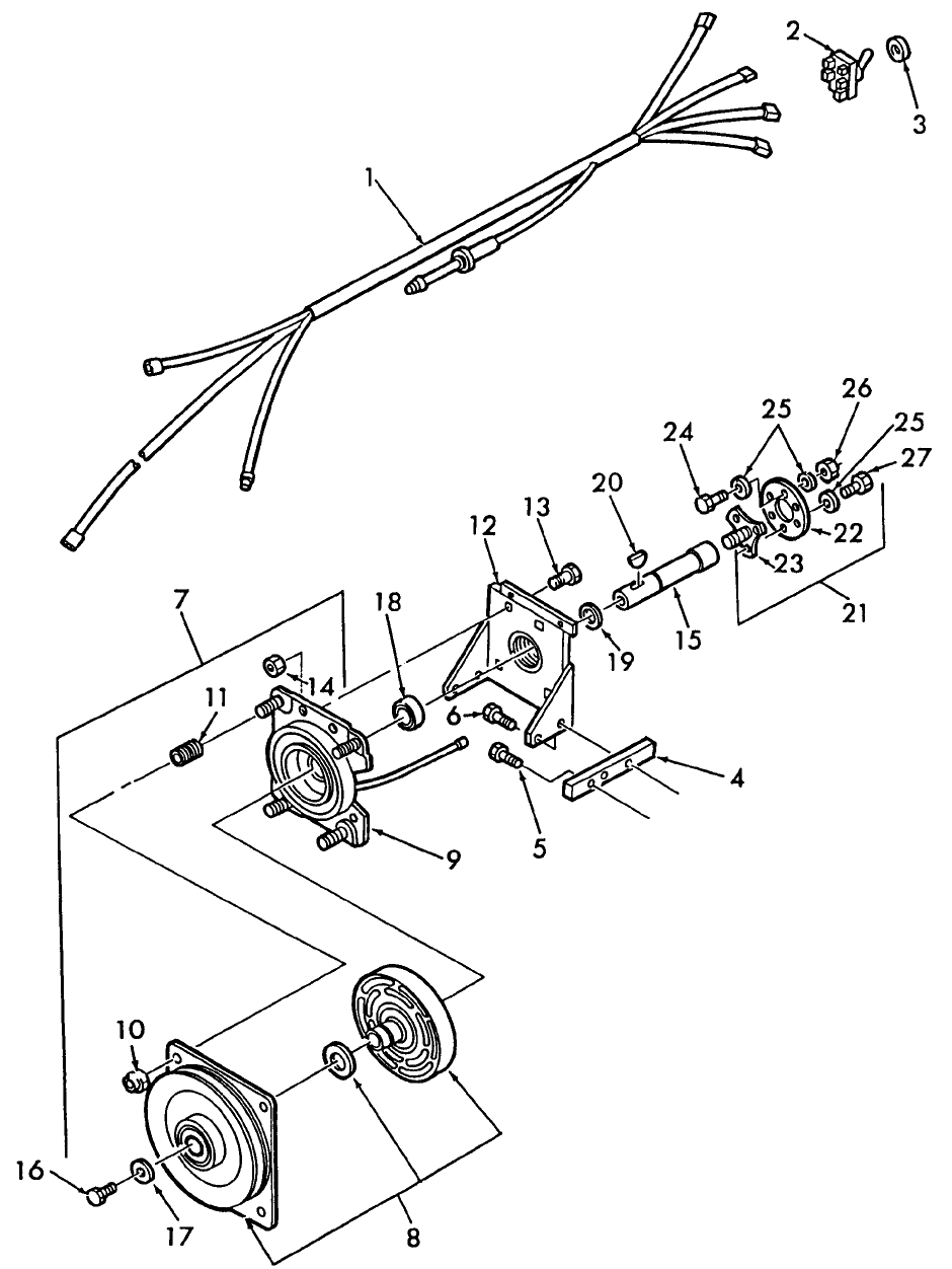 030 ELECTRIC CLUTCH & DRIVE ASSEMBLY - 22WD5280