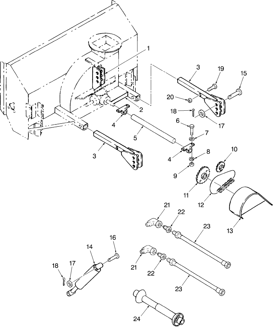 031 KIT, RETROFIT- 716C REAR MOUNT TO 716B FRONT MOUNT - 60" ONLY