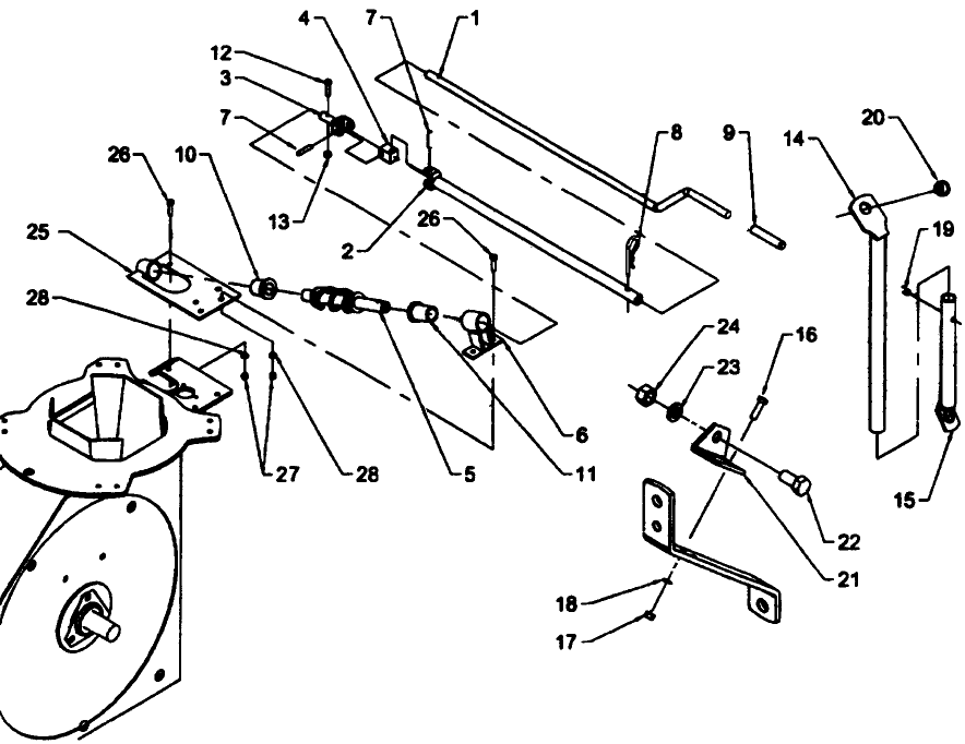 109 MANUAL CHUTE ROTATION - REAR MOUNT - 716D