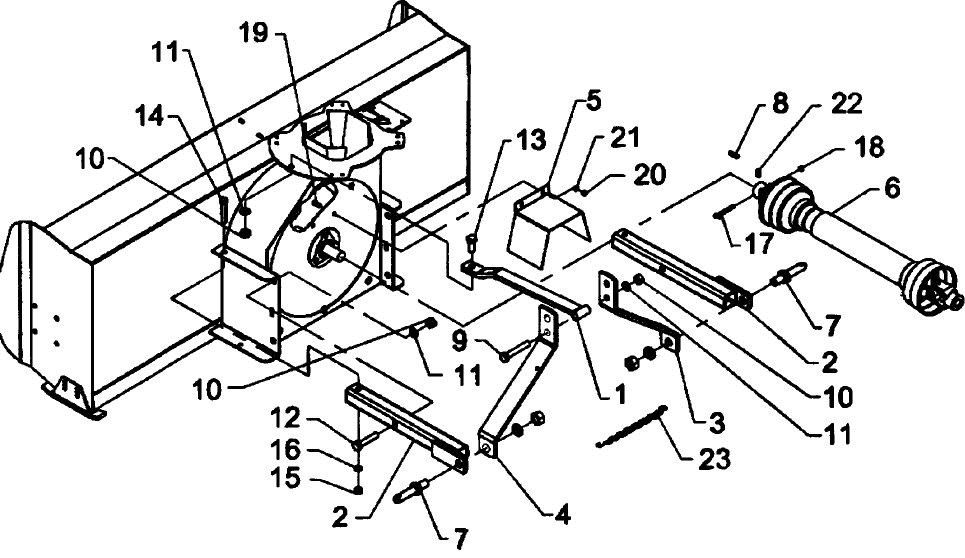 103 THREE POINT HITCH - REAR MOUNT - 716D