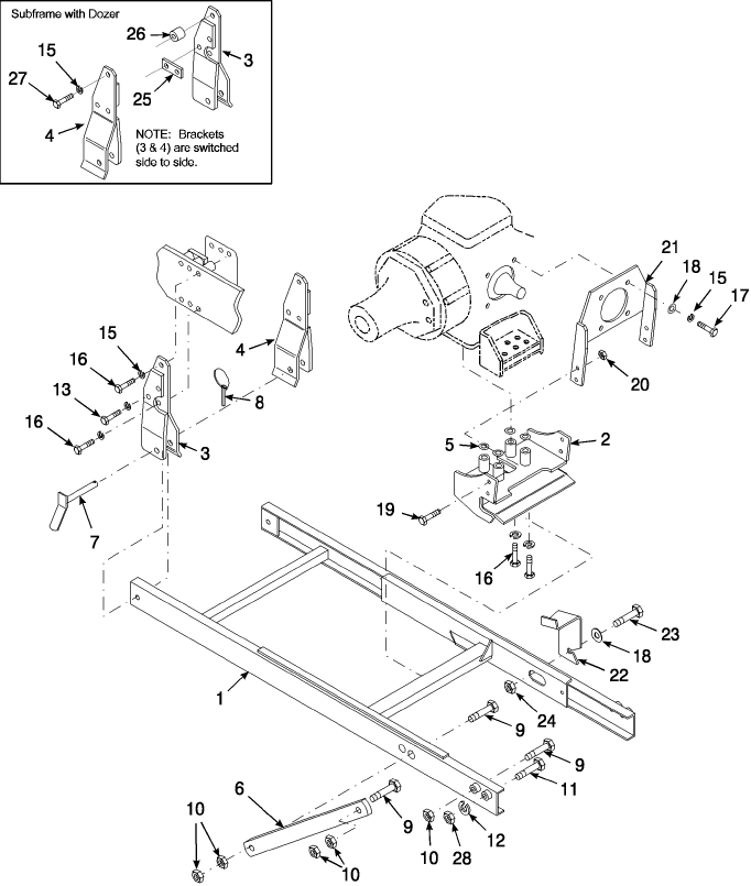 10 SUBFRAME, 715451016, 715451036 - TC35/35D-TC45/45D/45DA