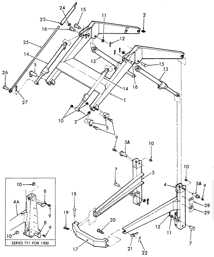 001 FRAME ASSEMBLY & RELATED PARTS - 770 & 771