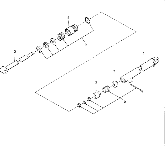 019 CYLINDER ASSEMBLY, BUCKET - 770A & 770B, BUCKET ON 770 EFFECTIVE W/SERIAL 36901,BUCKET ON 771 EFFECTIVE W/SERIAL 37147