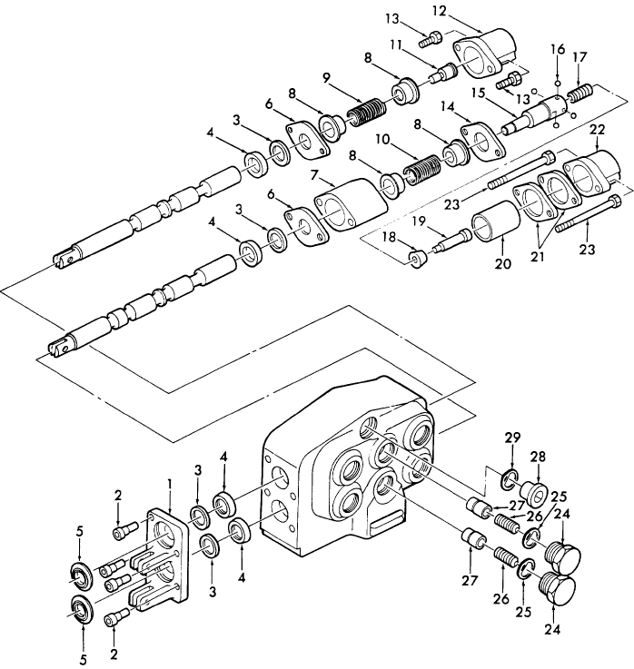 022 CONTROL VALVE 1310, 1510, 1710, 1910 TRACTORS, TRACTOR MOUNTED REMOTE VALVE