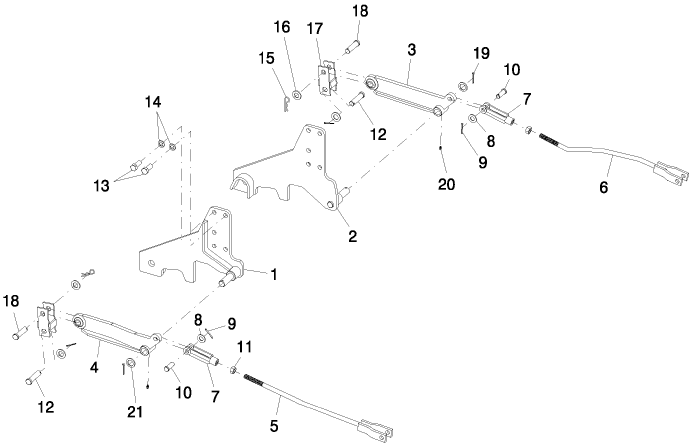 017 LIFT LINKAGE, FRONT - 84"
