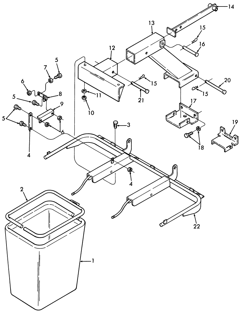 052 GRASS BAG & FRAME - 9809202 & 715583001