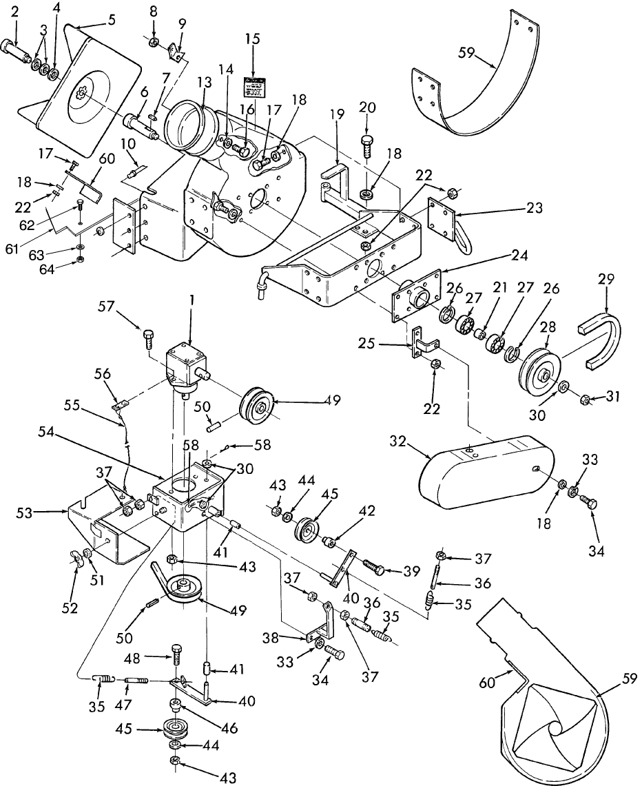051 BLOWER HOUSING - 9809202 & 715583001