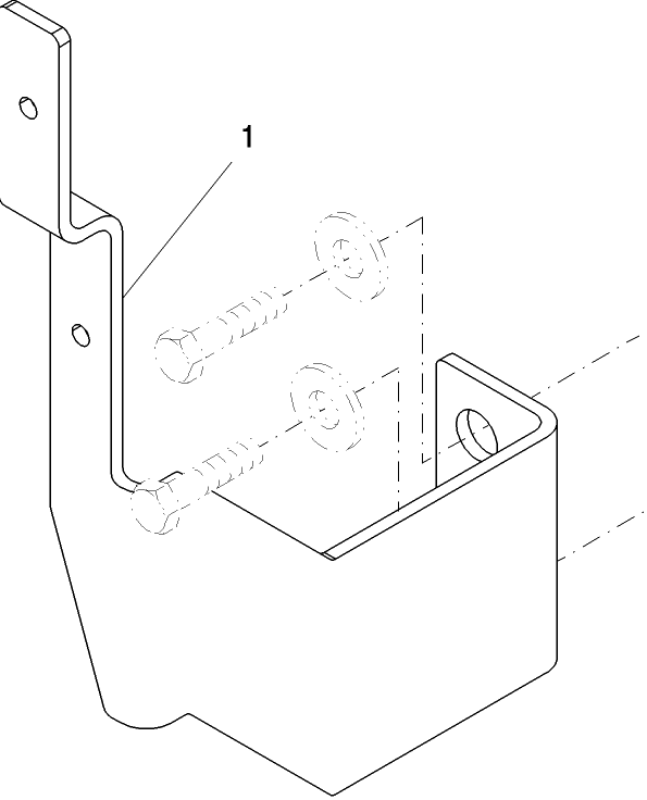 07.18 TUBE SUPPORT BRACKET FOR MID-MOUNT TUBE KIT LESS LOADER & TOWER.