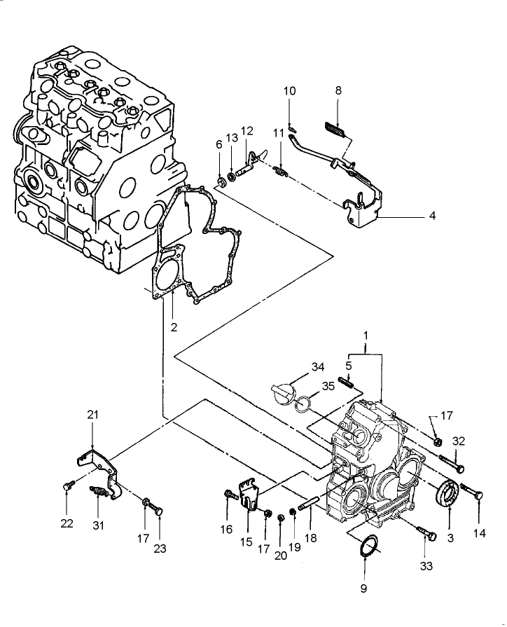 01.07 TIMING GEAR CASE