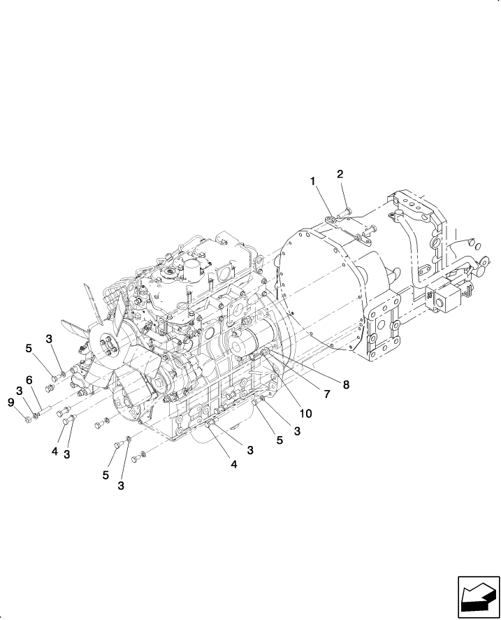 01.01.01 ATTACHING HARDWARE ENGINE TO TRANSMISSION