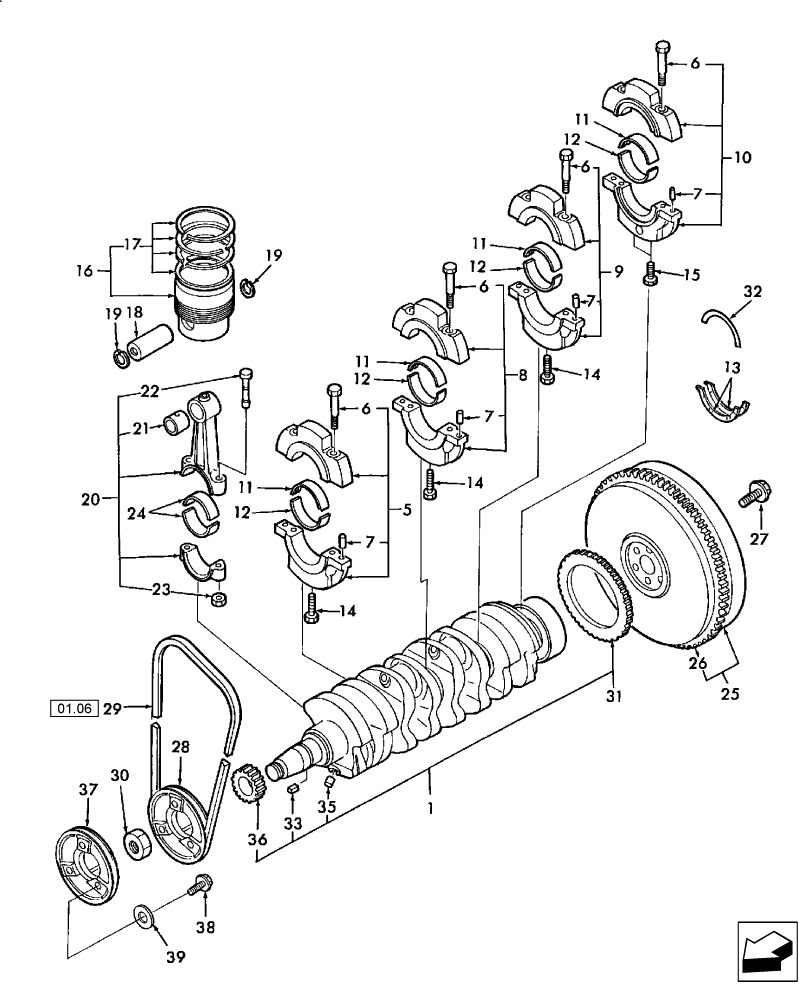 01.04 CRANKSHAFT & PISTONS