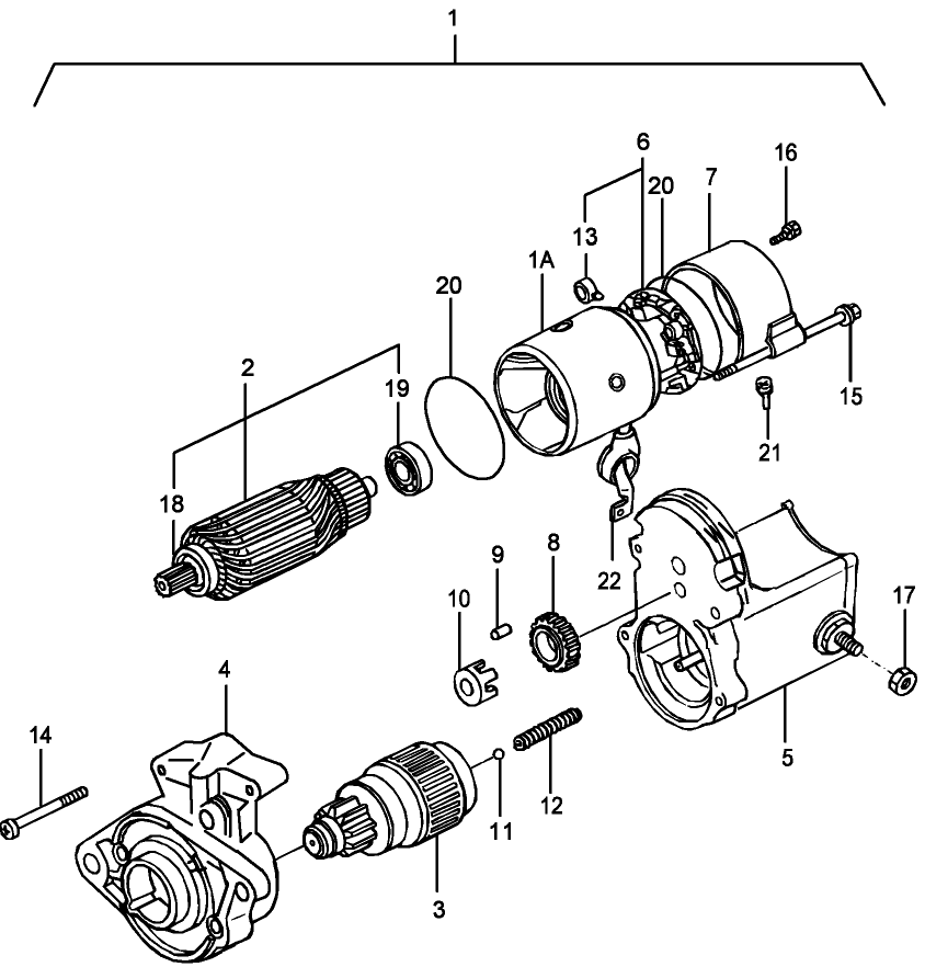 11D02 STARTING MOTOR