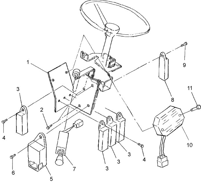 12C01 ELECTRICAL COMPONENTS, STEERING COLUMN