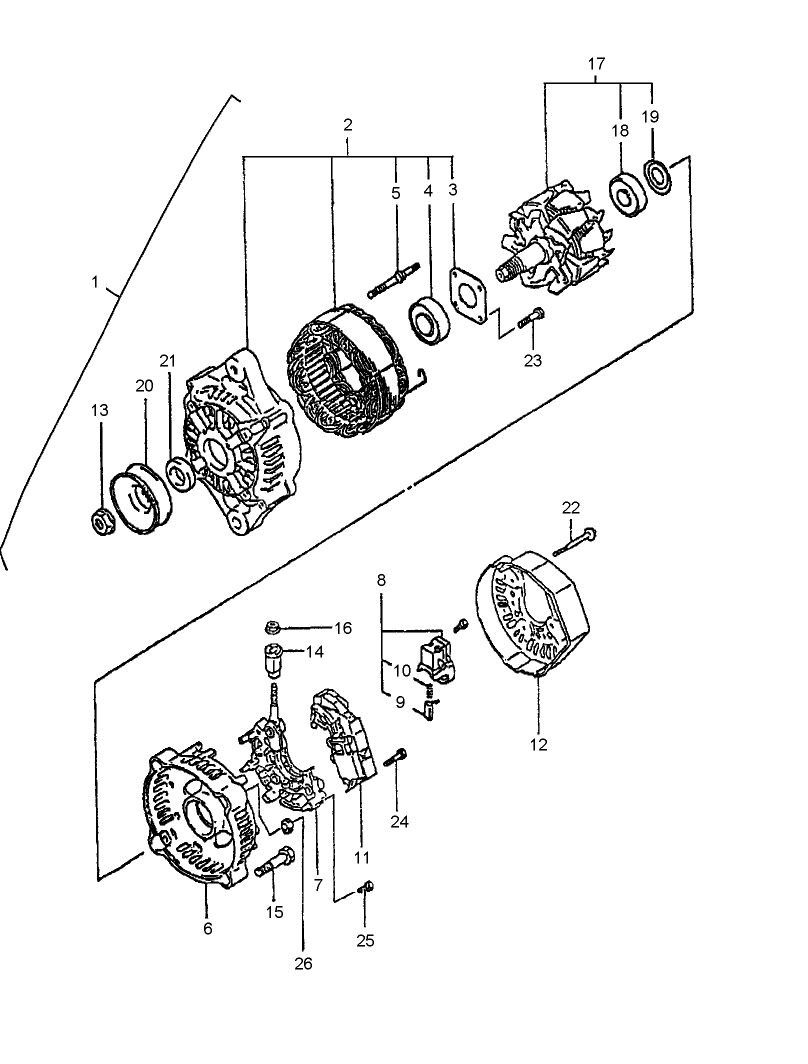 11C02 ALTERNATOR ASSEMBLY