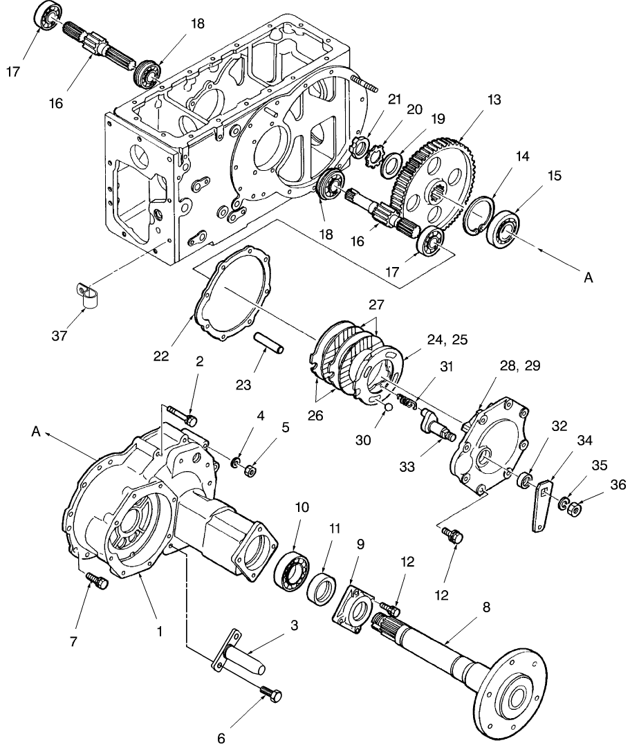 04A01 BRAKE & WHEEL SHAFT CASE