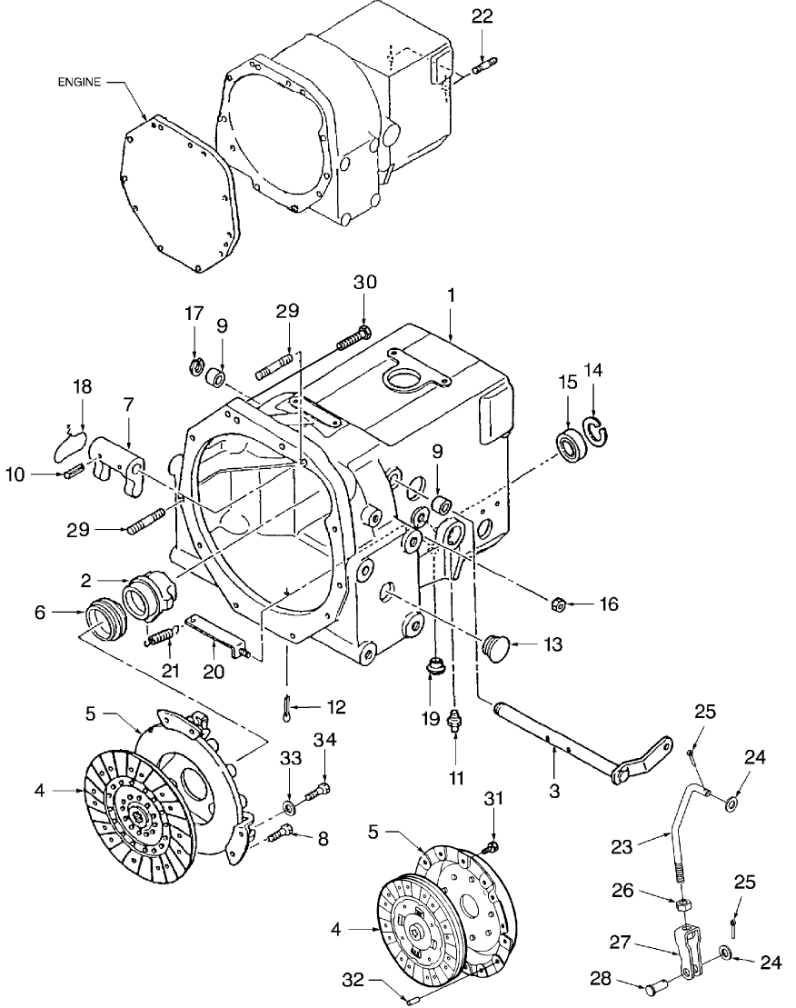 03.03 CLUTCH & CLUTCH CASE, W/HST