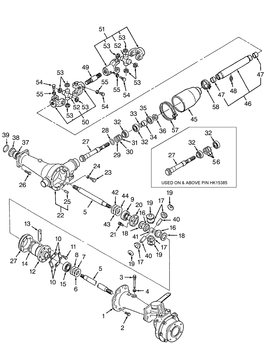 03B02 FRONT DIFFERENTIAL GEARS, W/FWD