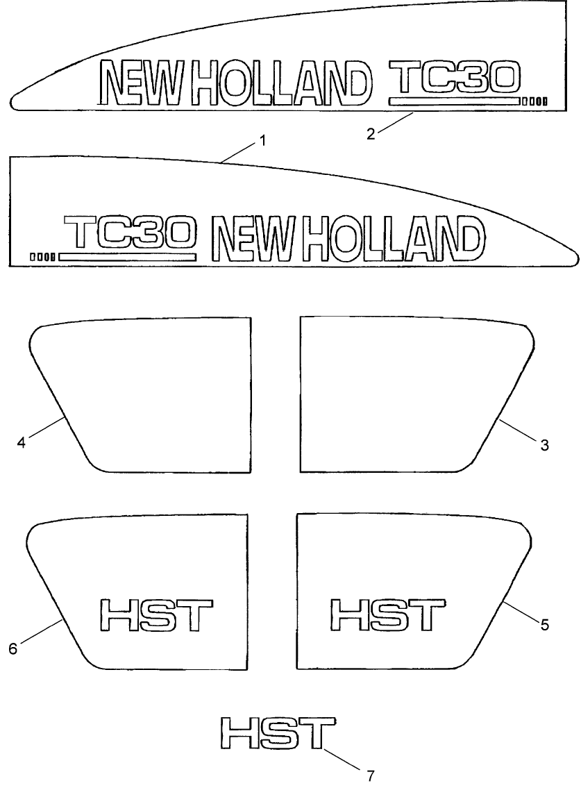 16A04 DECALS, IDENTIFICATION