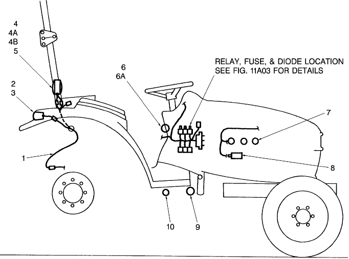 11A01 ELECTRICAL SYSTEM - RIGHT HAND SIDE