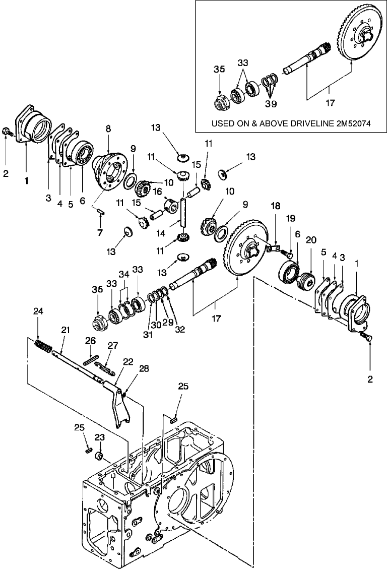 04B01 DIFFERENTIAL & DIFFERENTIAL LOCK LINKAGE