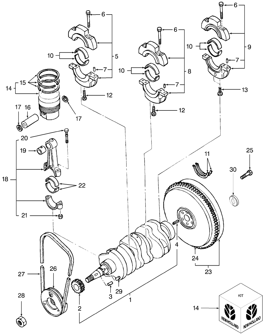 01.04 CRANKSHAFT & PISTONS