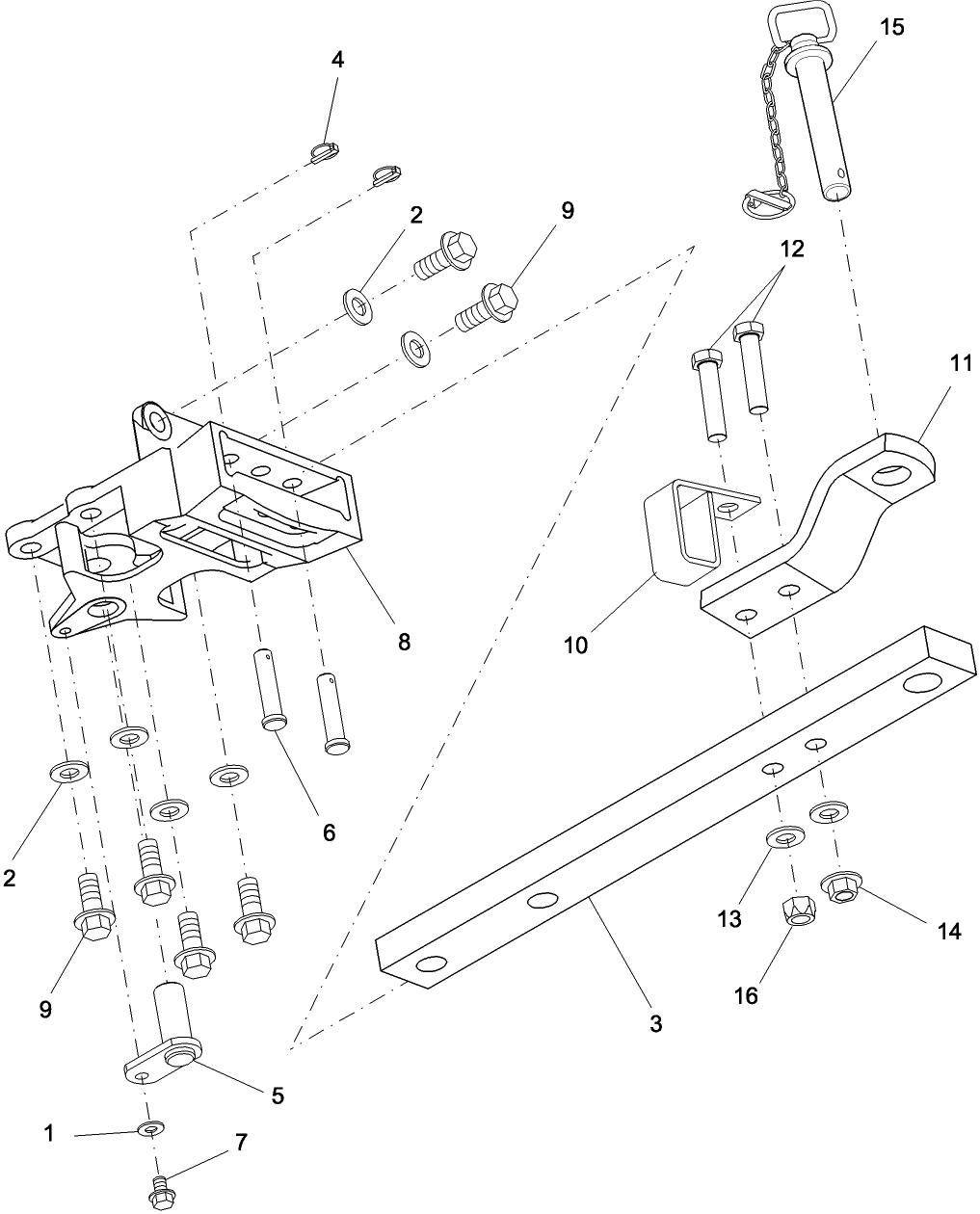 09.02 DELUXE DRAWBAR ASSEMBLY