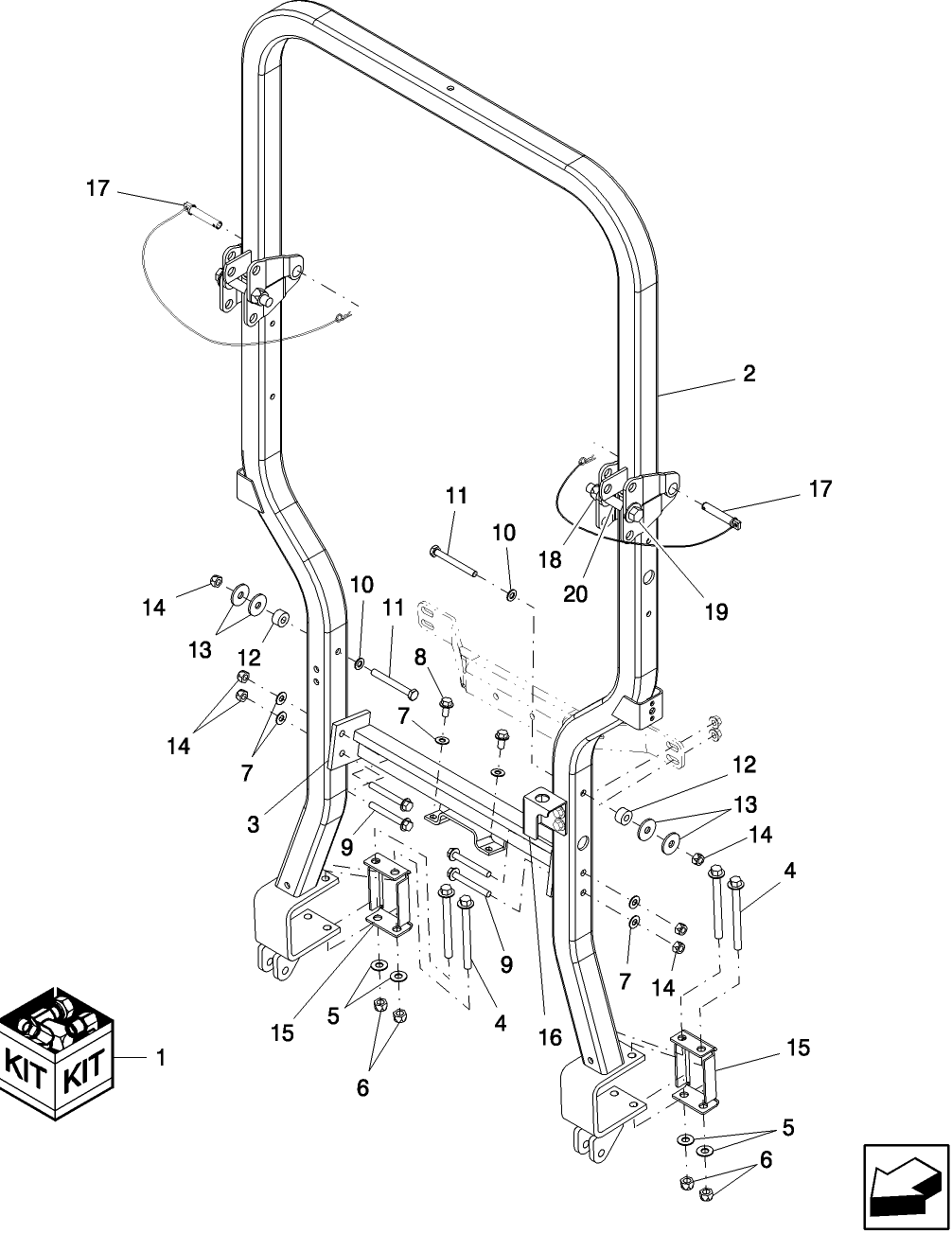 10.06 FOLDABLE ROLL BAR & RELATED PARTS