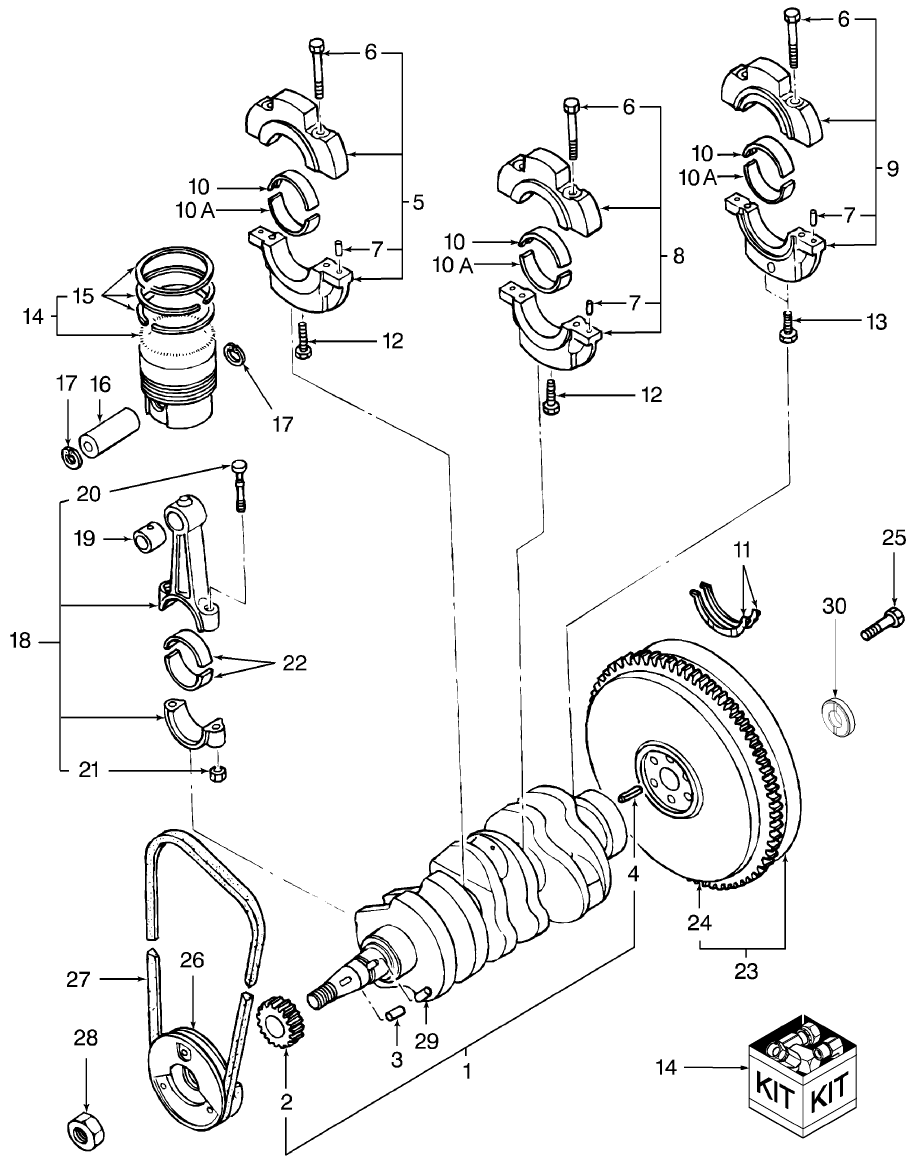 01.04 CRANKSHAFT & PISTONS