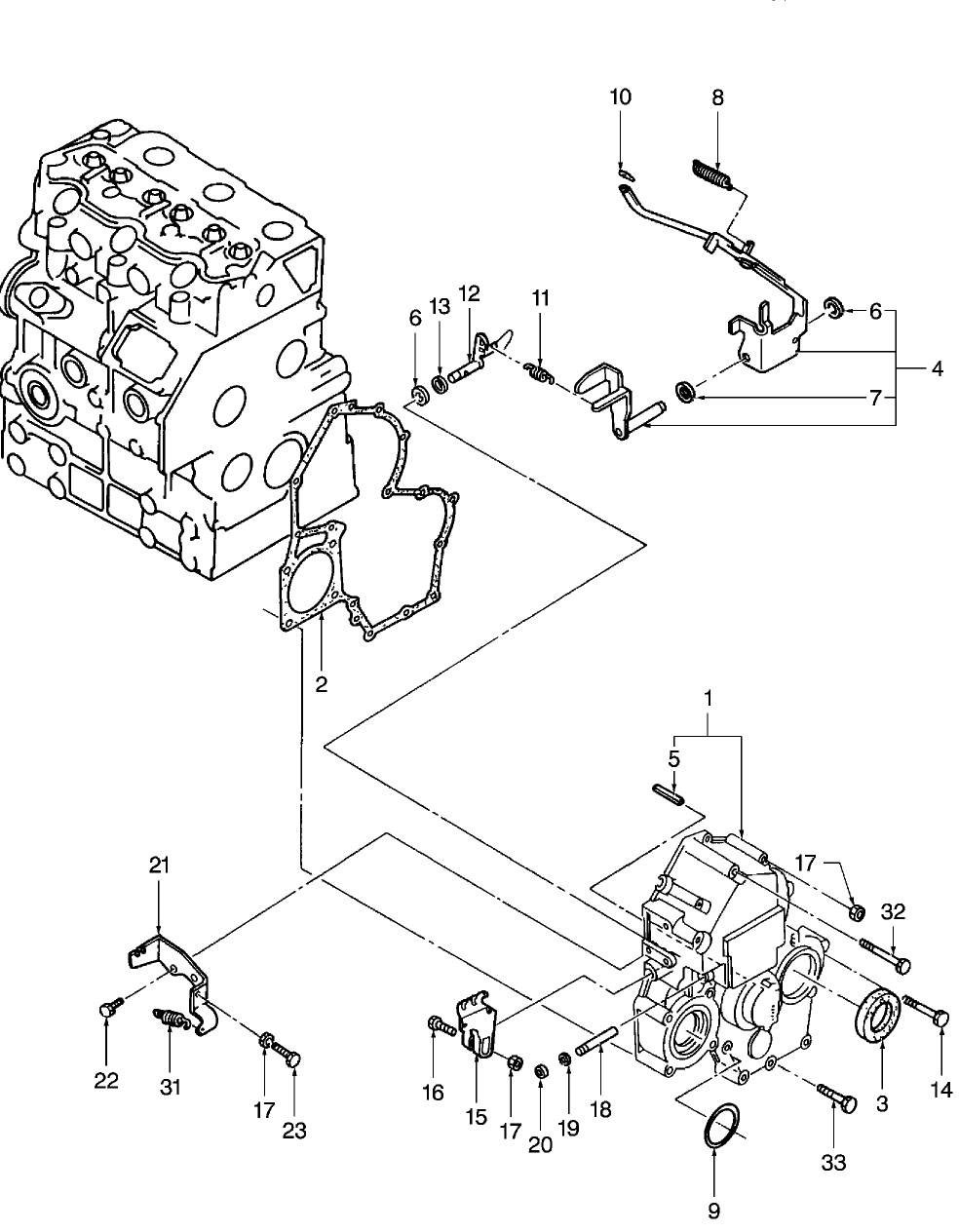 01.07 TIMING GEAR CASE