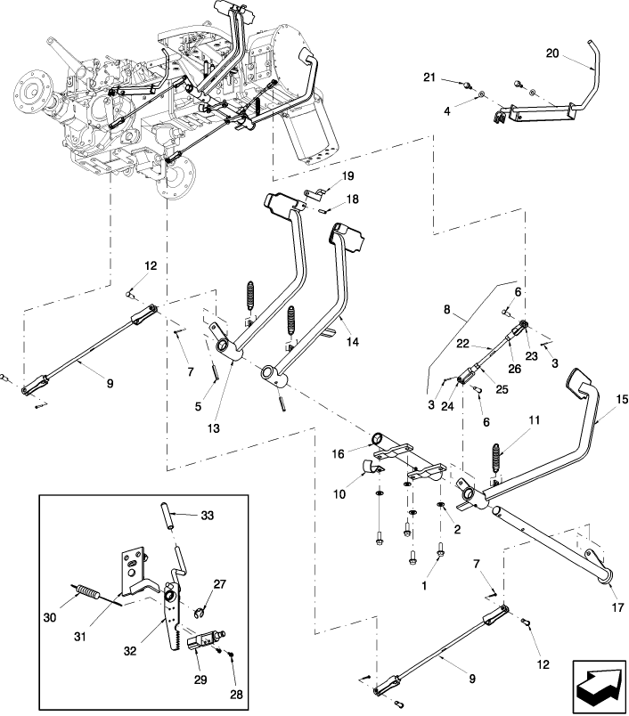 03.01 BRAKE & CLUTCH PEDAL, 12X12