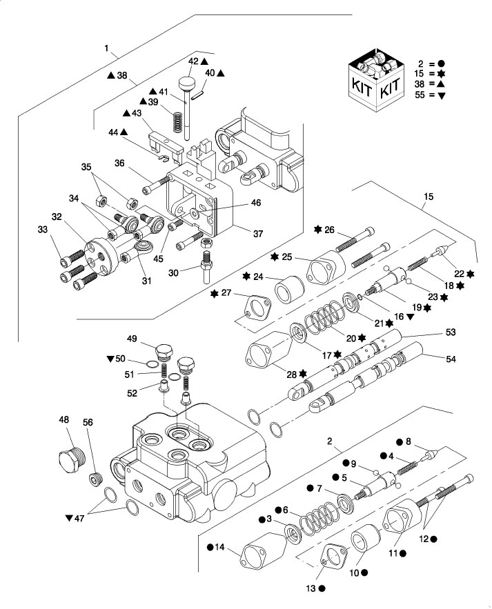 07.06 TWO-SPOOL REMOTE CONTROL VALVE