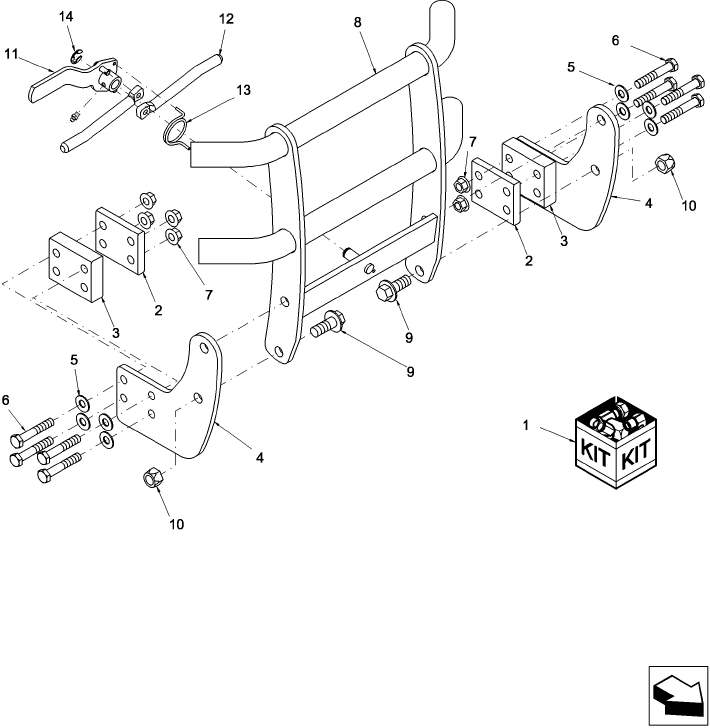 08.03 GRILLE GUARD KIT - 719849086