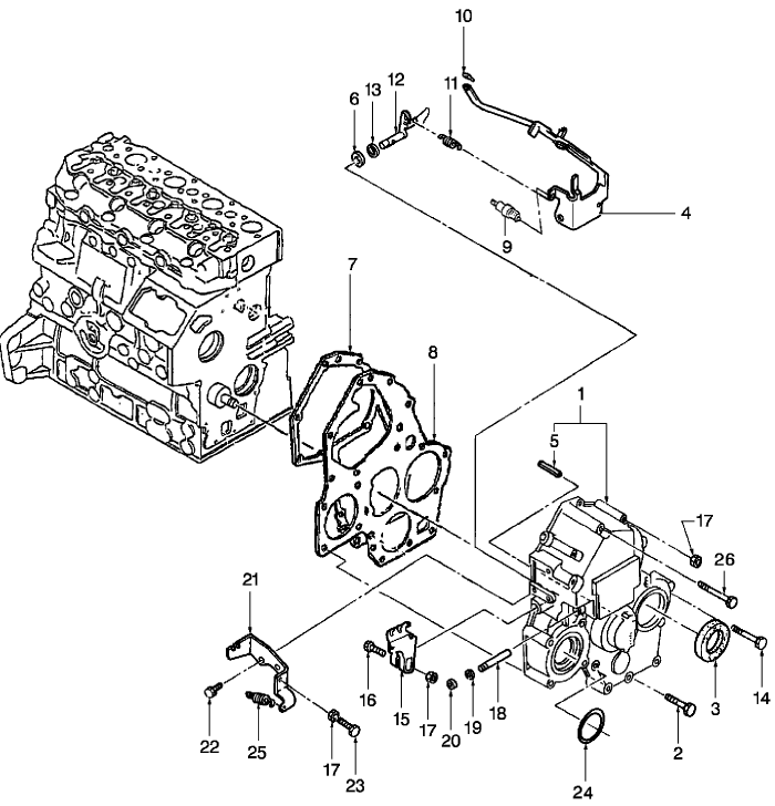 01.05 TIMING GEAR CASE