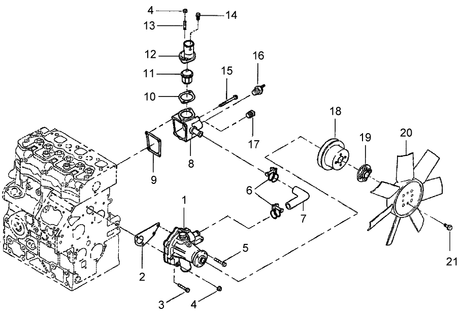 01.06 WATER PUMP & FAN