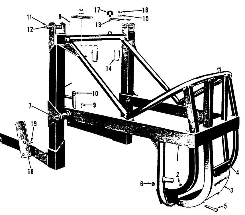 001 FRAME, INDUSTRIAL LOADER - 19-249