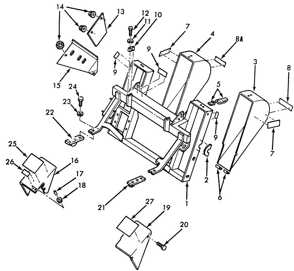 012 TRENCHER FRAME