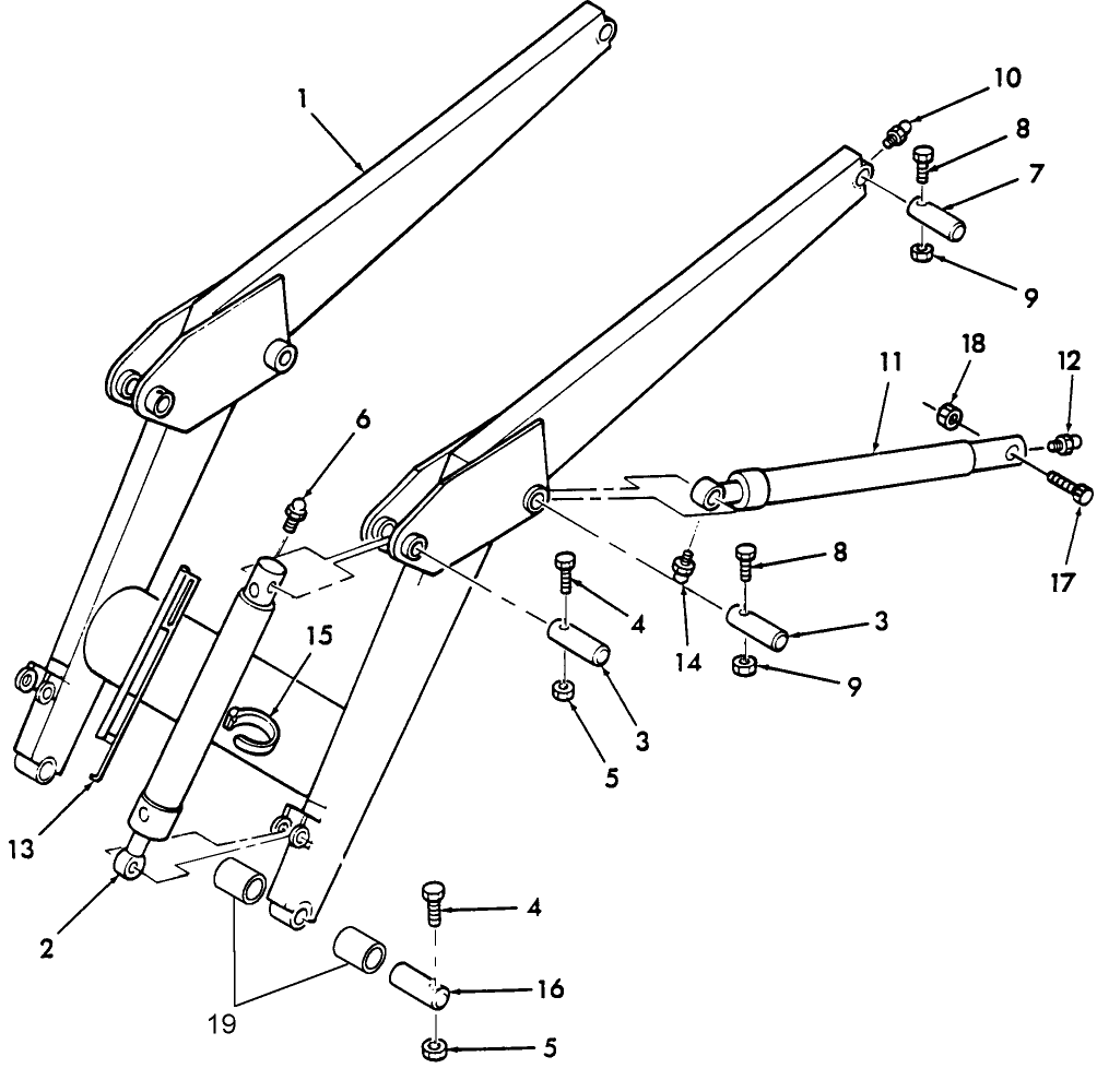 002 ARM ASSEMBLY & LINKAGE, MODEL 9801717