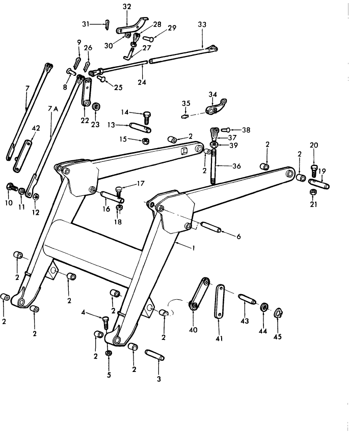 18A02 LOADER LIFT ASSEMBLY - 445, 445A, 450, 545A, 19-854, 19-855, 19-856, 19-857, 19-858