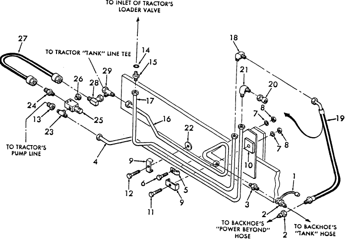 014 445A AND 545A TRACTOR HYDRAULICS - 805846