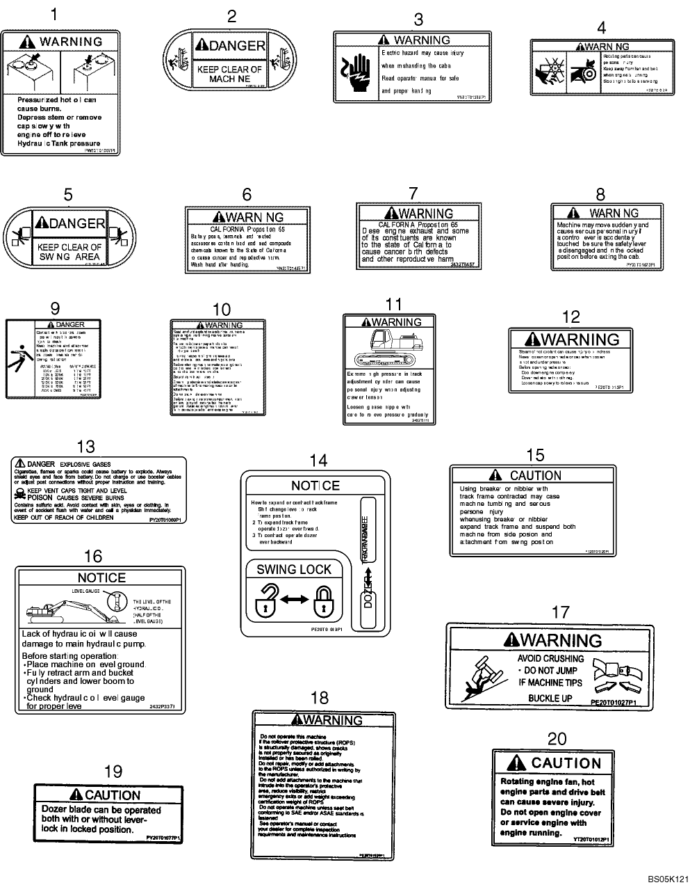 09-32(00) DECALS - WARNING