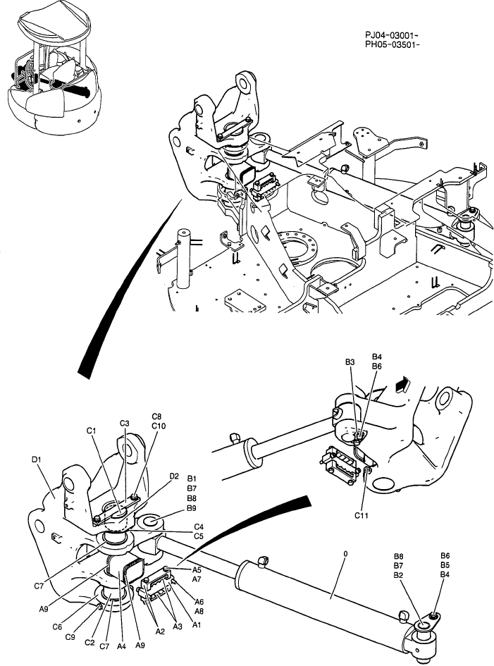 01-003 BRACKET ASSY, SWING (NIBBLER & BREAKER)