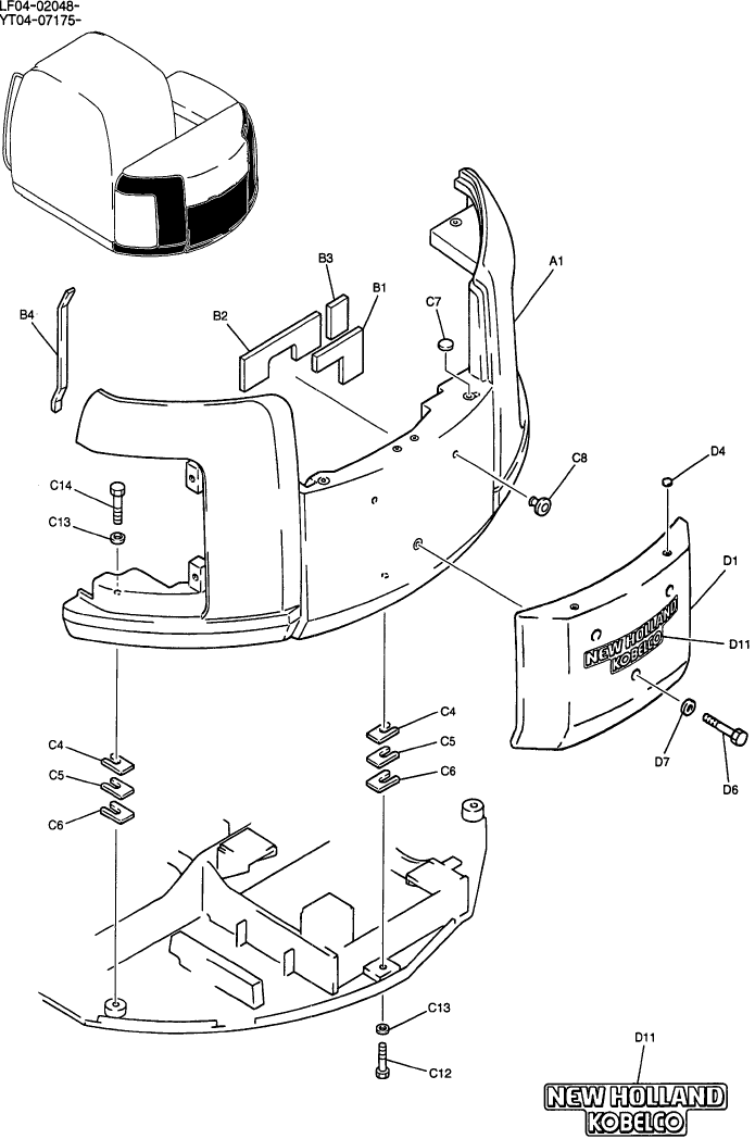 01-003 COUNTERWEIGHT ASSY, P/N YR60C00016P1