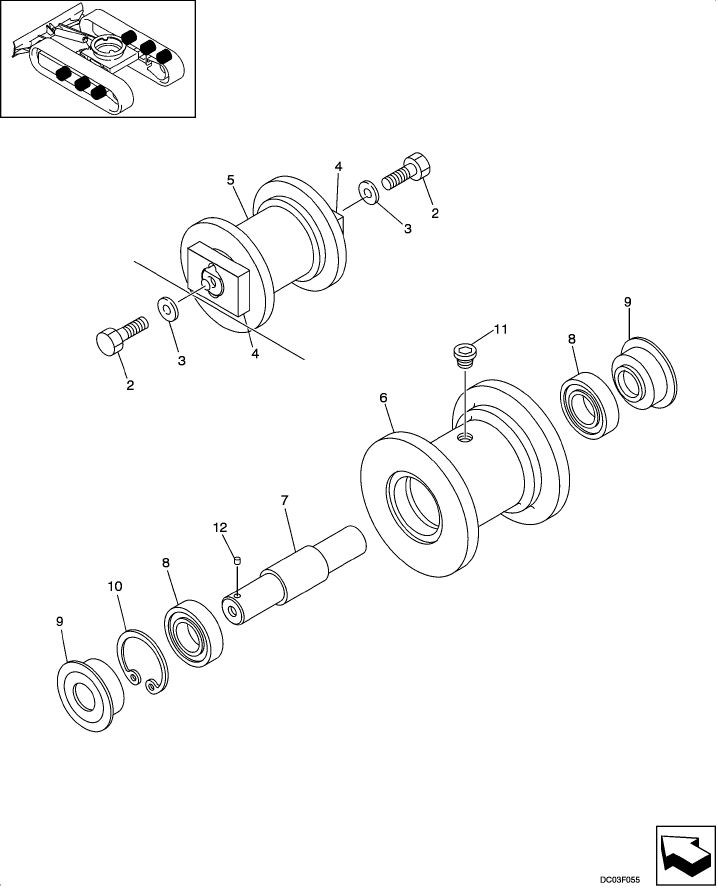 05-08(00) TRACK - ROLLER, LOWER
