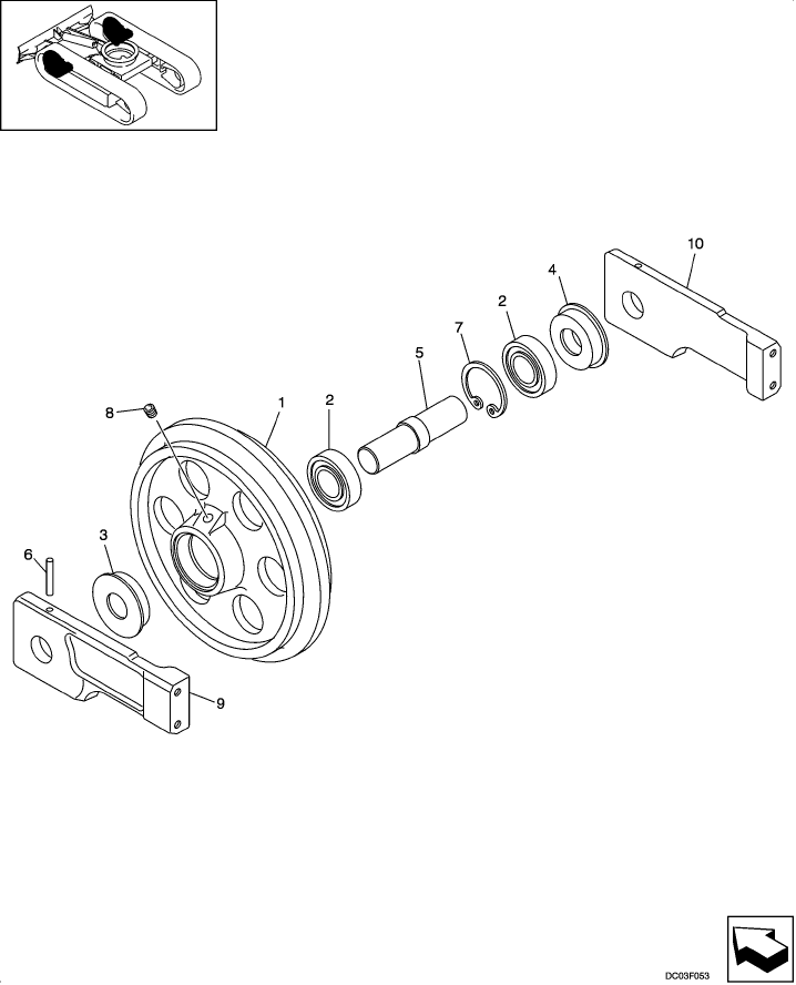 05-06(00) TRACK - IDLER ASSY