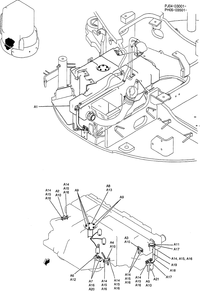 01-016 TANK ASSEMBLY, FUEL (CAB)