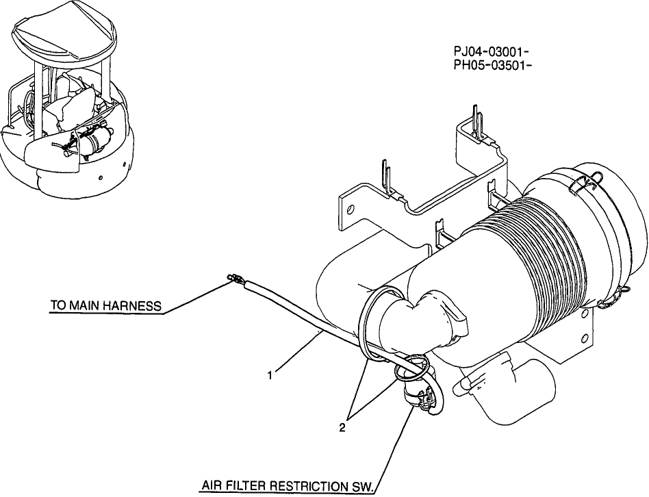 01-098 HARNESS ASSEMBLY (AT AIR CLEANER)