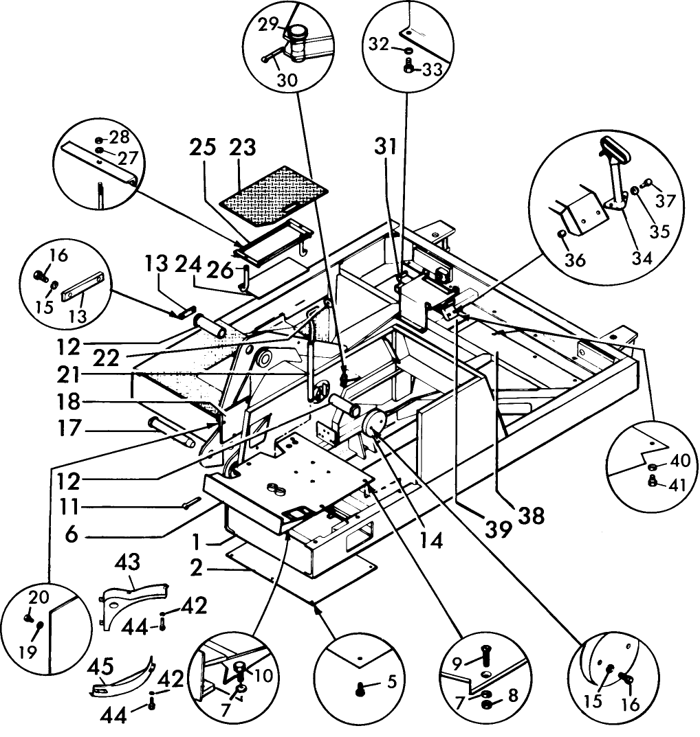 03A01 TURNTABLE ASSEMBLY & RELATED PARTS